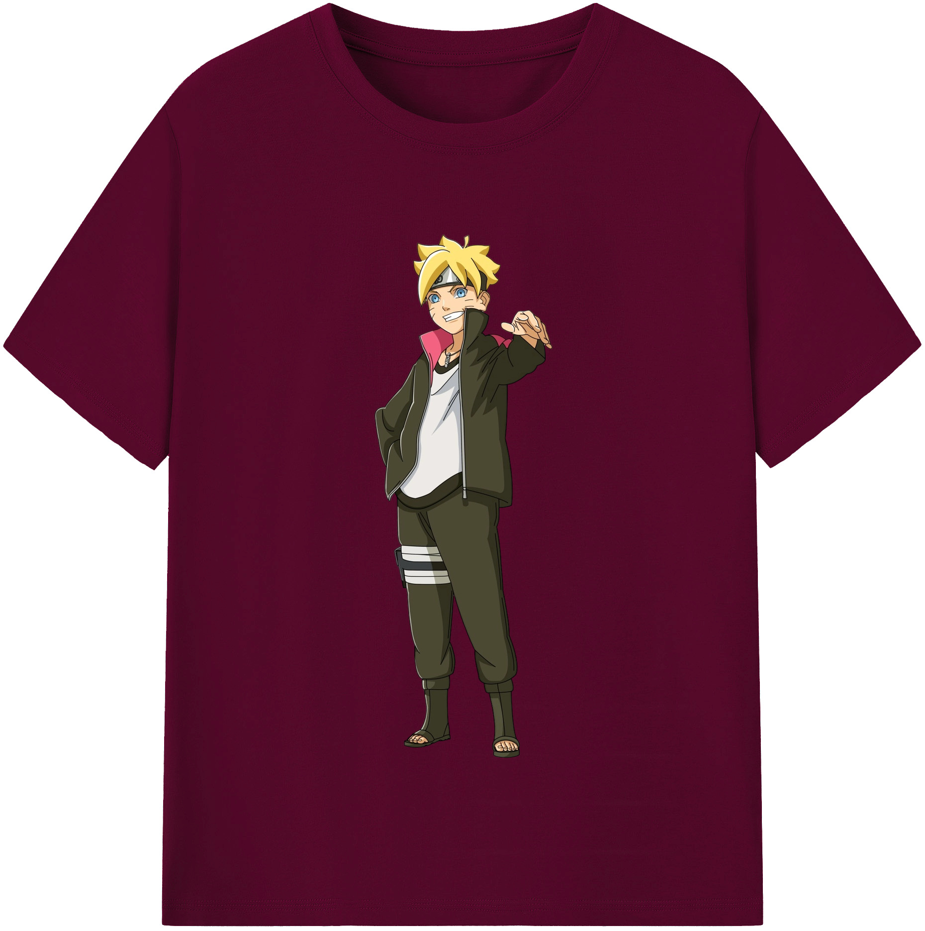 （画像用） NARUTO -ナルト- うずまき ボルト Uzumaki Boruto レディースカジュアルプリントTシャツ（綿100％）
